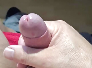 handjob Cam-edging with cumshot masturbation small cock