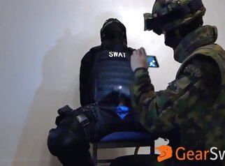 amateur Swat Vs Swiss Soldier fetish handjob